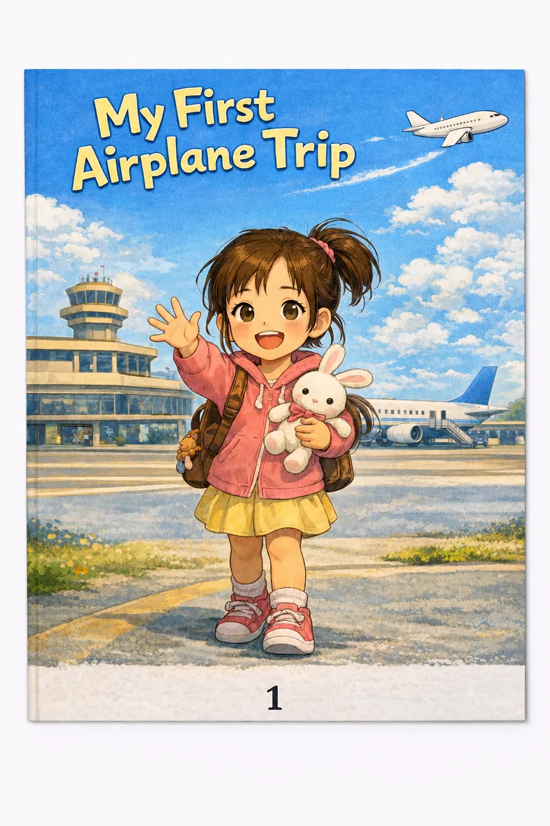 My First Airplane Trip, free printable picture book for toddlers